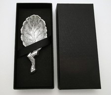 Fine Italian Vintage Gianmaria Buccellati Sterling Silver Tea LEAF Caddy Spoon 