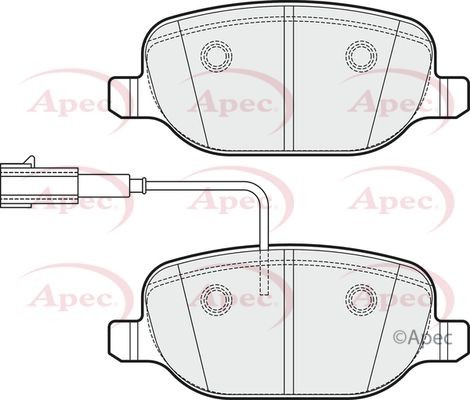 Apec rear brake pad - apec,