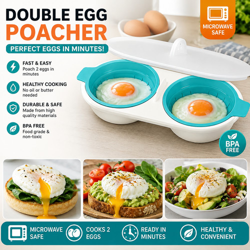 Egg cooker boiler double - egg,