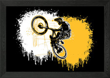 Cool BMX Bike Splash Framed