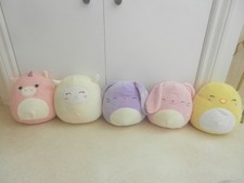 5 x Squishmallows 7.5" Aldi Easter Exclusives Bunny Chick Sheep Cow Unicorn