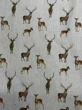 Woodland Stags Canvas Fabric 54" wide ideal for cushion/bags/upholstery