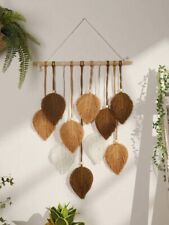 Boho Macrame Leaf Wall Hanging