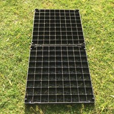 Plastic black grass grid - grass,