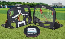 EZMOVE 1.2m Football Goal Mini Pop Up Net Goals for Kids Garden Training