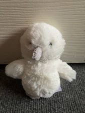 THE LITTLE WHITE COMPANY Ollie snow owl bird comforter soft toy cuddly comforter