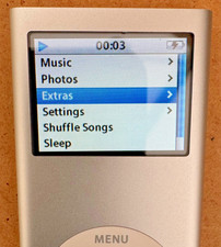 Apple iPod Nano 2nd Gen. 2GB (A1199) - V. good cosmetic condition but dead batt.