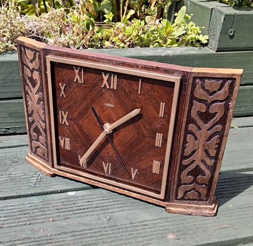 Vintage metamec oak mantel - metamec,