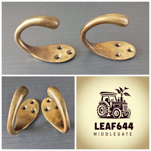 Brass coat hooks - 2x,