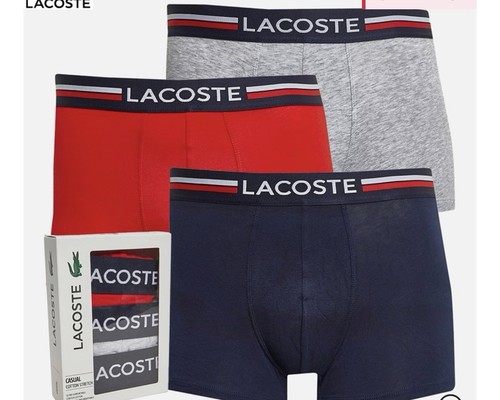 Lacoste mens three pack - pack, boxer