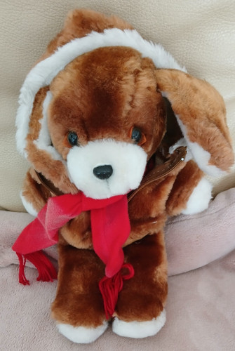 Vintage avon teddy - dog, in