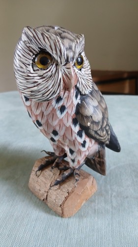 Wood carving owl - carving, wildlife