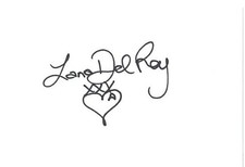 Lana Del Rey Signed