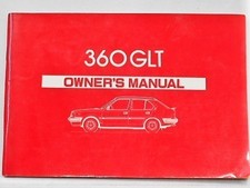 Volvo 360Glt Owners Manual