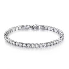 Men Women 4MM Diamond Crystal