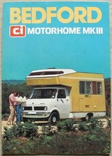 BEDFORD CI MOTORHOME Mk III MOTOR CARAVAN Sales Brochure Aug 1978 #B1857/8/78