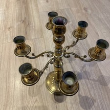Antique Solid Brass Candelabra