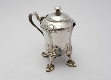 Stunning ARCHIBALD KNOX SILVER MUSTARD POT 1903 LIBERTY & Co CYMRIC art & crafts