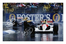 Ayrton Senna and Nigel Mansell