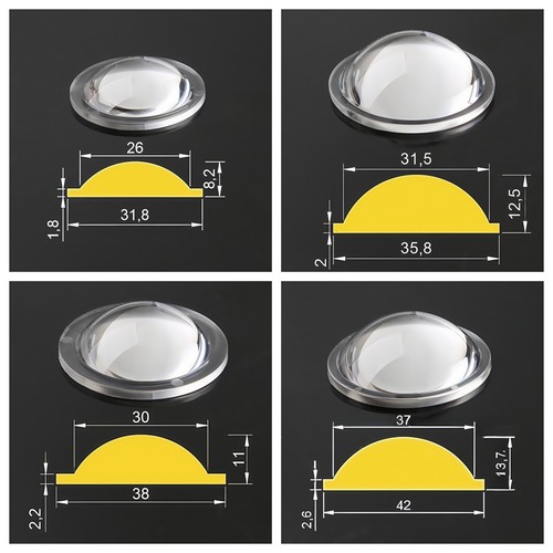 5pcs 56mm optical pmma lens - 20-56mm,