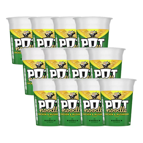 Pot noodle chicken - pot, mushroom