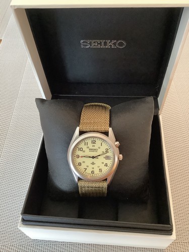 Seiko kinetic military - military, mens