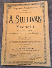 Arthur Sullivan Macbeth Overture Miniature Full score Arranged for Military Band