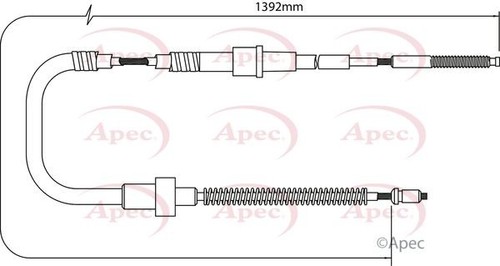 Apec rear brake cable for - apec,