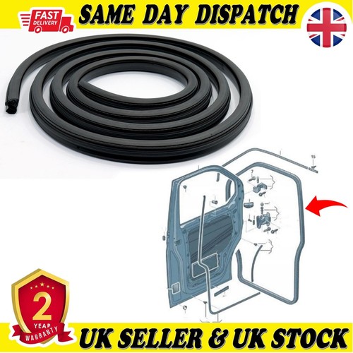Front left door weatherstrip - front,