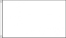 WHITE FLAG 5' x 3' Blank Plain