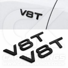 2x Matte Black V8T Side Wing
