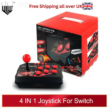 4 in 1 Retro Arcade Game Joystick Controller USB Wired for PS3/Switch/PC/Android