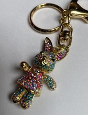 Butler And Wilson Bunny Rabbit Articulated Keyring Keychain Crystals 