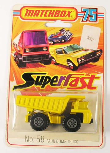 Mint faun dump truck matchbox - mint,