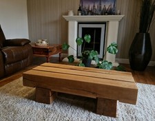 New Handmade Solid Oak Coffee