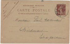 Postal Stationery France, 1924. Auxerre to Noiremont.   