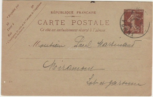 Postal stationery france - postal,