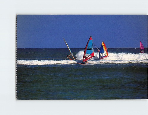 Postcard windsurfing hawaii - in,