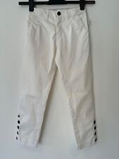 Jottum of Netherland Boys White Trousers. 23 Inch W. EU-128, Adjustable