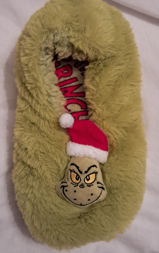The grinch slipper - grinch, footlets