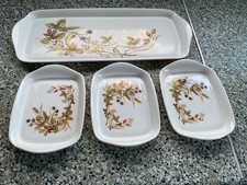Marks and Spencer Harvest Melamine Sandwich Tray and Three Small Serving Dishes