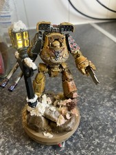Forge world imperial fists contemptor dreadnought, Custom Base Well Painted