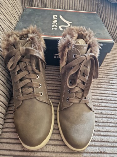 Kangol elise brown boots size - brown,
