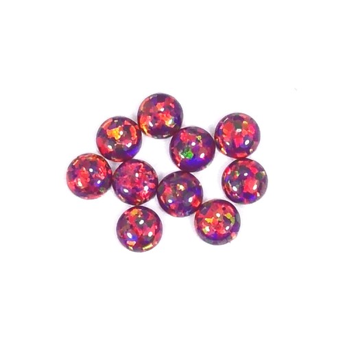 4mm round synthetic lab - 4mm,