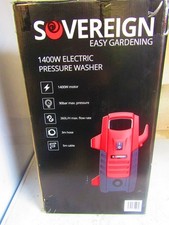 Sovereign 1400W Compact Pressure Washer, 90 Bar, 3m Hose 