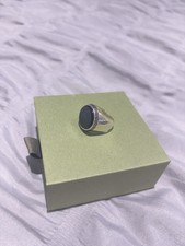 925 Turkish Silver Ring Onyx Stone Handmade Jewelry