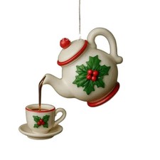 Suspended Tea Cups and Teapot