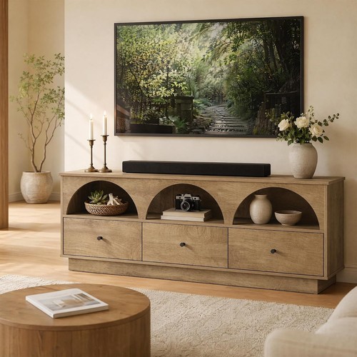 Inch modern stand with - 63-inch, tv