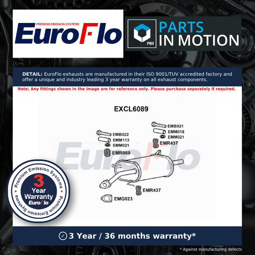 Exhaust back rear box - /, fits