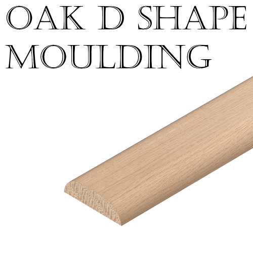 Flat oak trim moulding - flat,